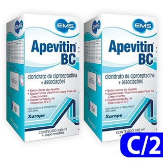 Kit 2 Apevitin Bc 240ml + Copo Medida (Ganho de Peso)