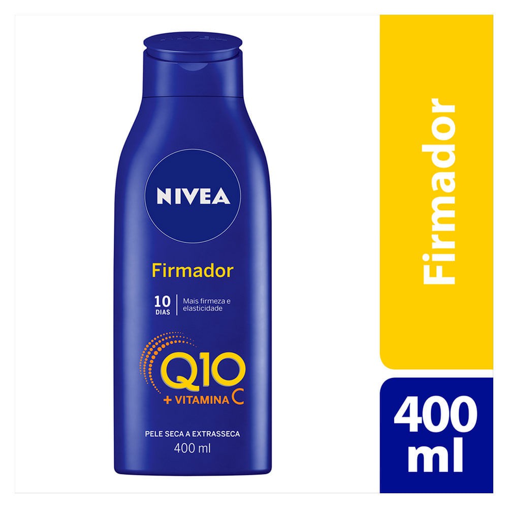 Creme Hidratante Corporal 400ml Nivea Q10 Firmador com Vitamina C (azul)