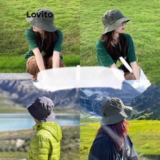 Lovito Casual Chapéu Feminino Liso Básico com Cordão LFA02051 (Verde Militar/Cáqui/Preto)