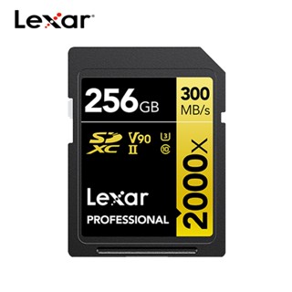 Cartão De Memória Flash Lexar SD 256GB 32GB 64GB 128GB U3 8K V90 Microsd Para Computador Câmera SD2000X max 300Mb/s