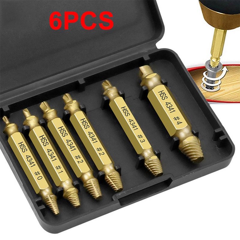 Kit Bits Extrator Fresa De Parafusos Danificados Quebrados