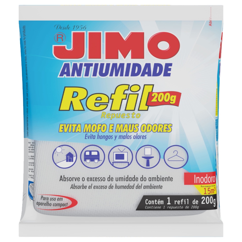 Jimo Antiumidade Refil Compact Inodoro 200g