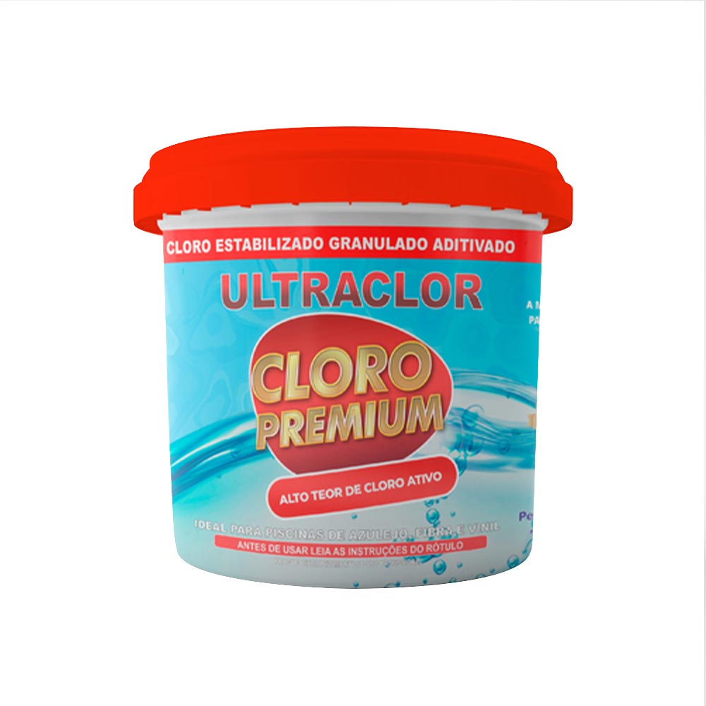 Cloro Premium Granulado para Piscinas Alto Teor 10kg Balde Ultraclor