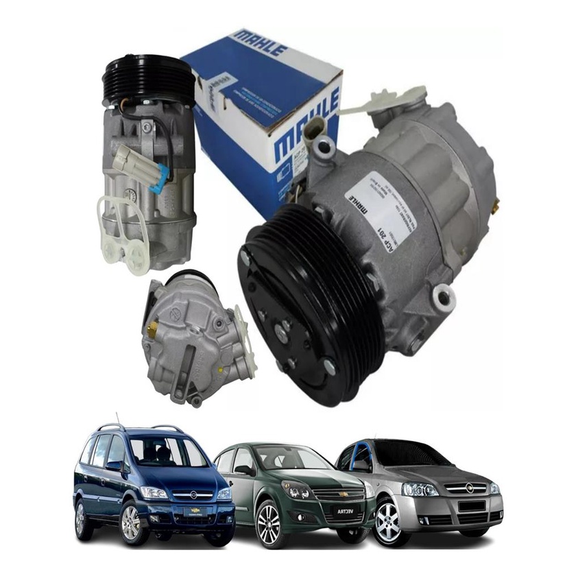 Compressor Ar Condicionado Vectra 2.0 2.4 Astra 1.8 2.0 Zafira 2.0 98 99 2000 2001 2002 2003 2004 2005 2006 2007 2008 2009 2010 2011 2012 Original Mahle