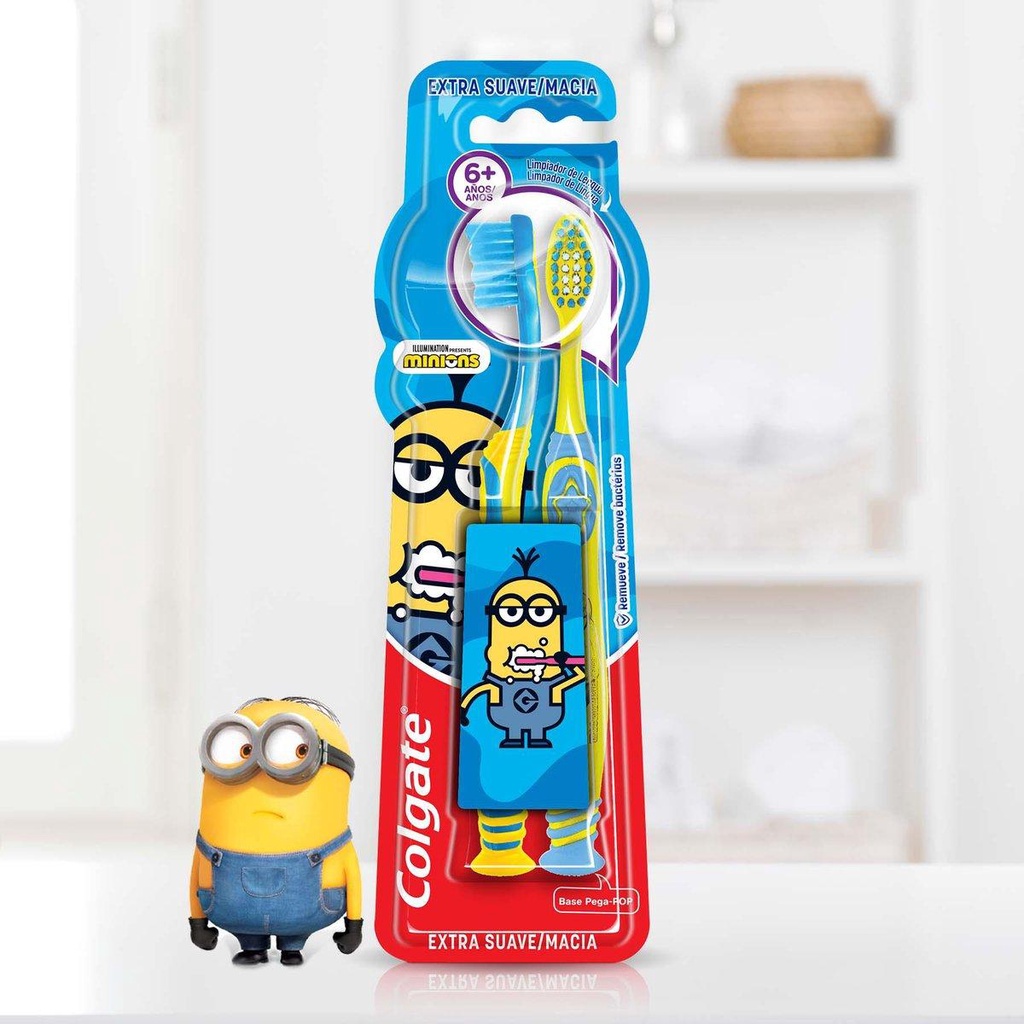 Escova Dental Colgate Smiles Minions 6+ Anos com 2 unidades · foto 2