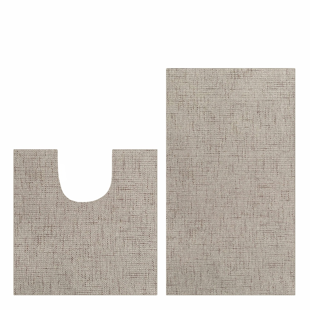 Tapete de Banheiro Sisal Sintético Antiderrapante Kit 2Peças Natural em Oferta na Shopee