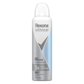 Desodorante Antitranspirante Aerosol Rexona Clinical Sem Perfume 150ml
