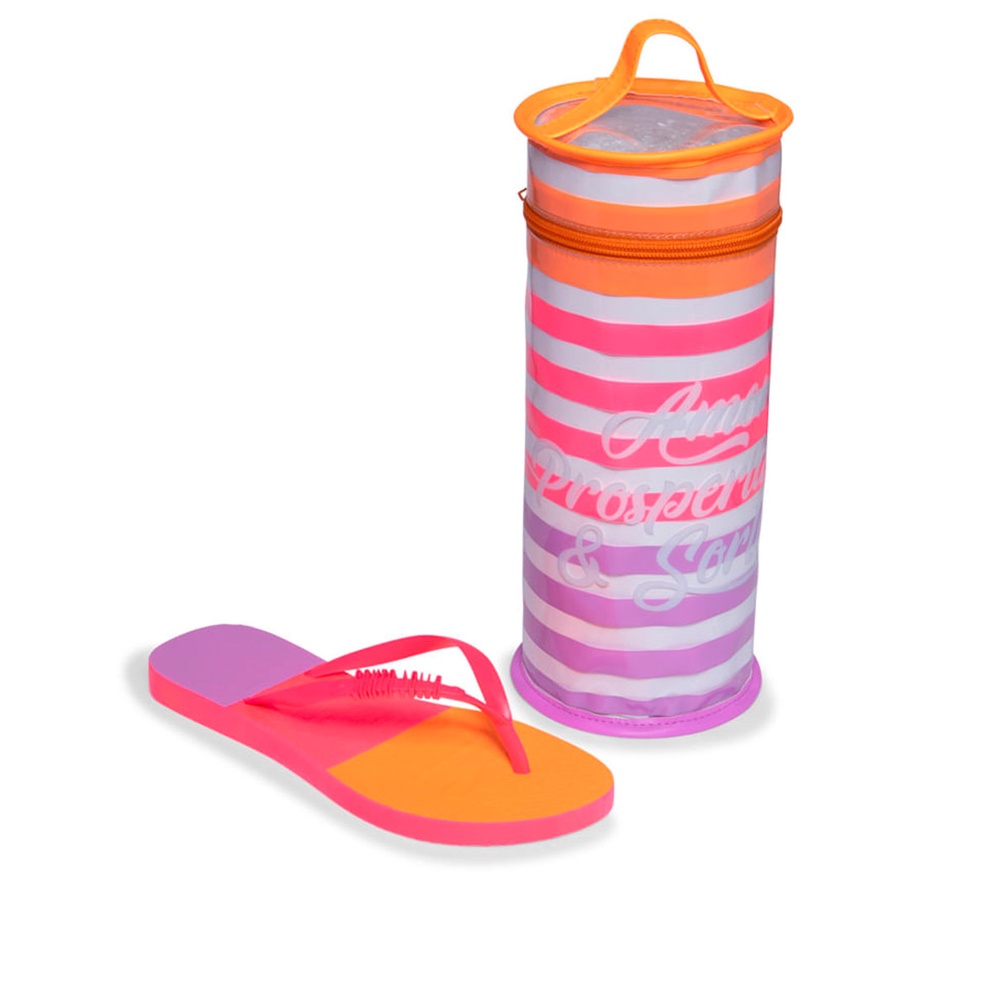 Kit Chinelo Flip Flop Santa Lolla Cores Borracha