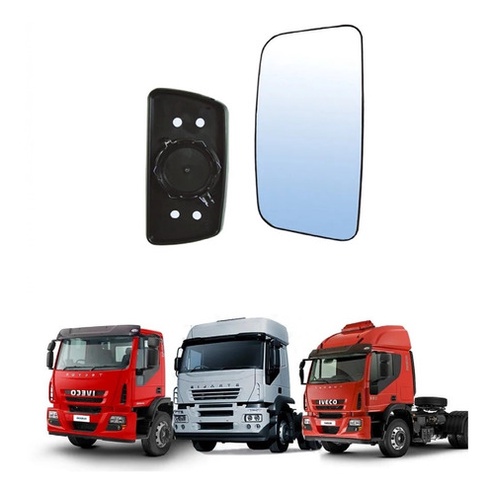 Vidro Com Base Retrovisor Ivec Stralis Cursor Tector Ld / Le