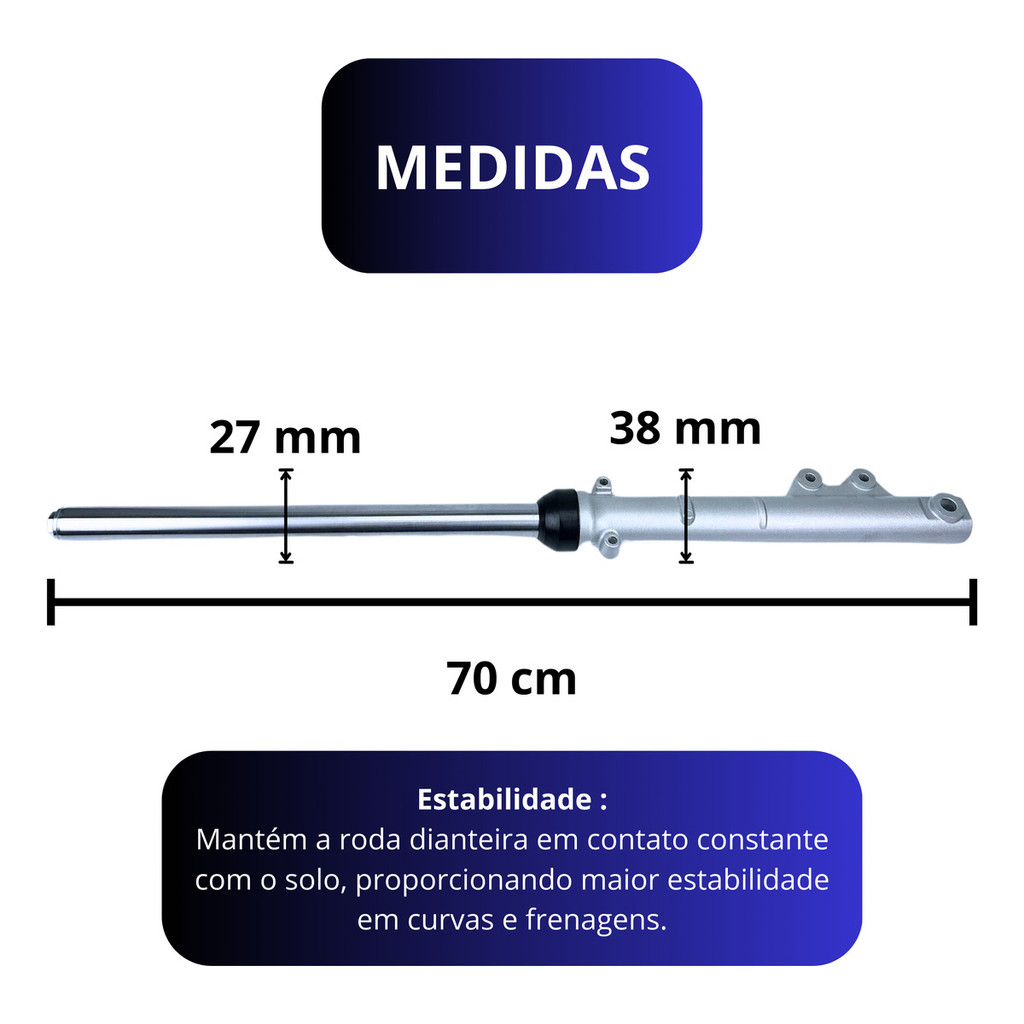 Par Bengala Cilindro Titan Fan 125 Es 00 Até 08 Freio Disco — imagem 2 de 2