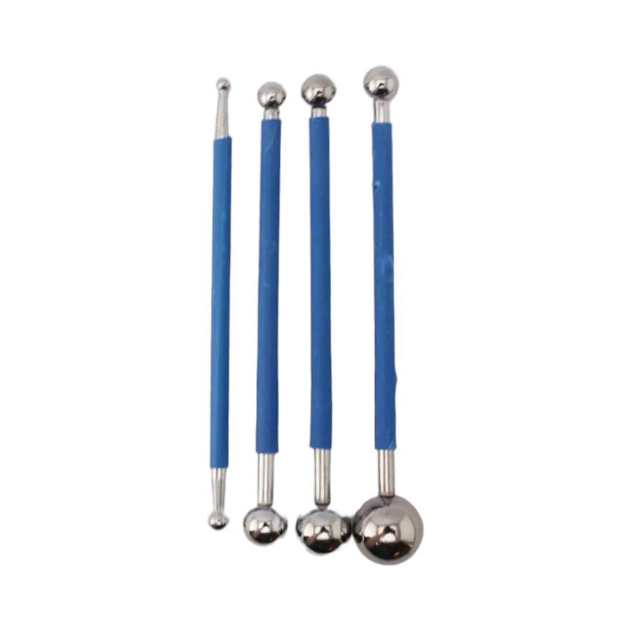 Jogo de Estecas Boleadoras Azul - 4 unidades - Rizzo em Oferta na Shopee