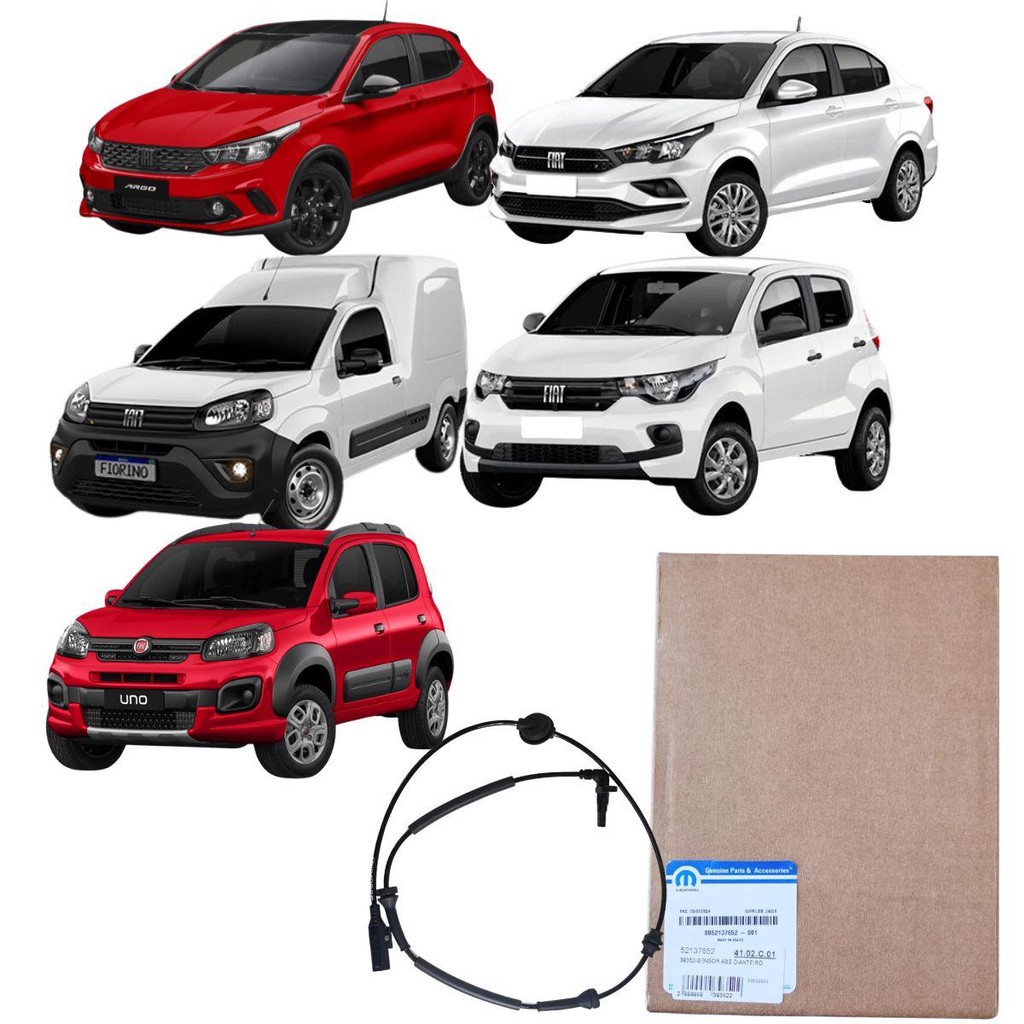 Sensor Abs Dianteiro Argo Cronos Fiorino Grand Siena Mobi Novo Palio Uno Original