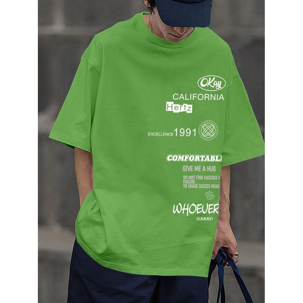 Camisa Verde Personalizada Blusa Oversized Camiseta Estampa Confortável Academia Plus Size Estilosa