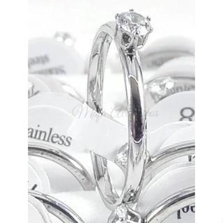 Kit C/36 Anéis Solitário Prata Pedra Zircônia Strass Aço Inox 2mm de Namoro/Compromisso TAM 18 - 20 em Oferta na Shopee