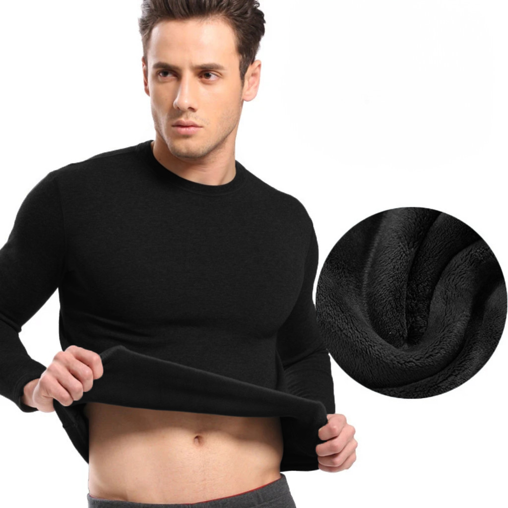 Camiseta Térmica Masculina Peluciada Manga Longa Segunda Pele Camiseta Térmica Proteção Intensa Uv+ em Oferta na Shopee