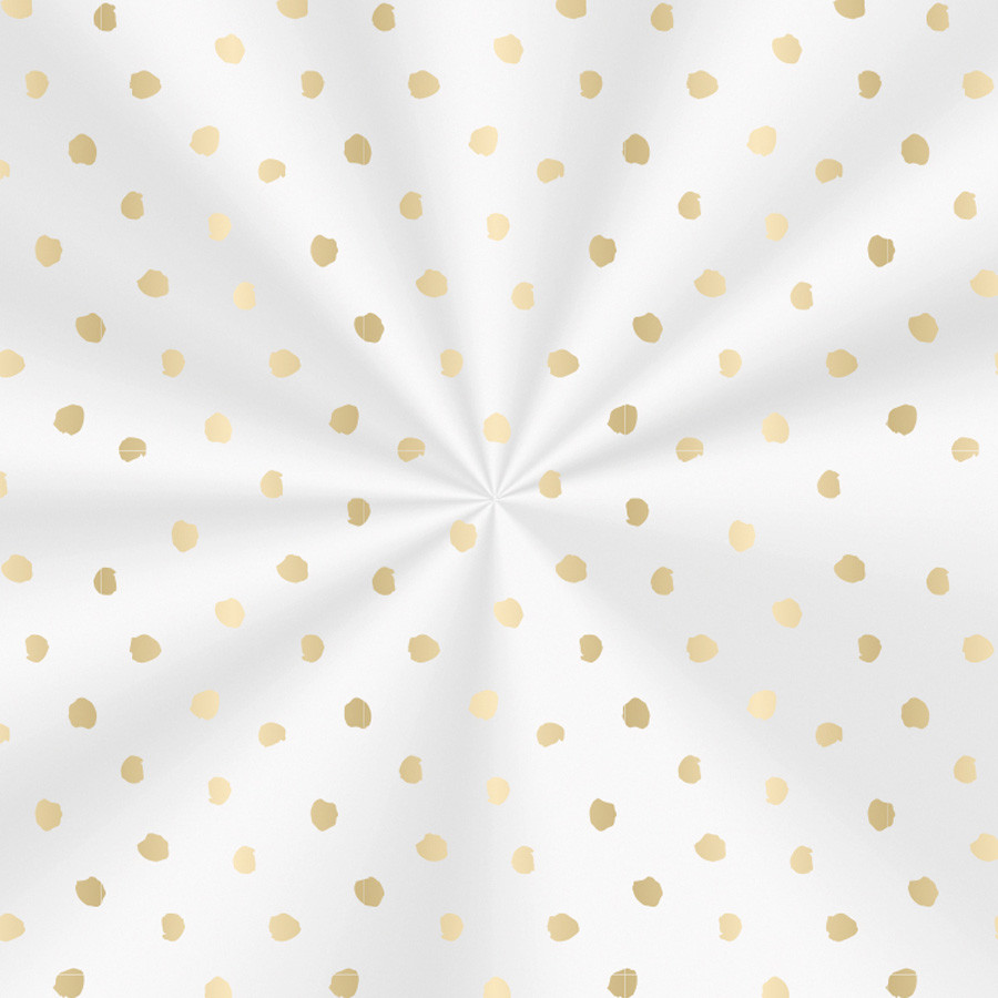 Saco Adesivado Decorado com Aba - Dots Ouro - 100 unidades - Cromus - Rizzo