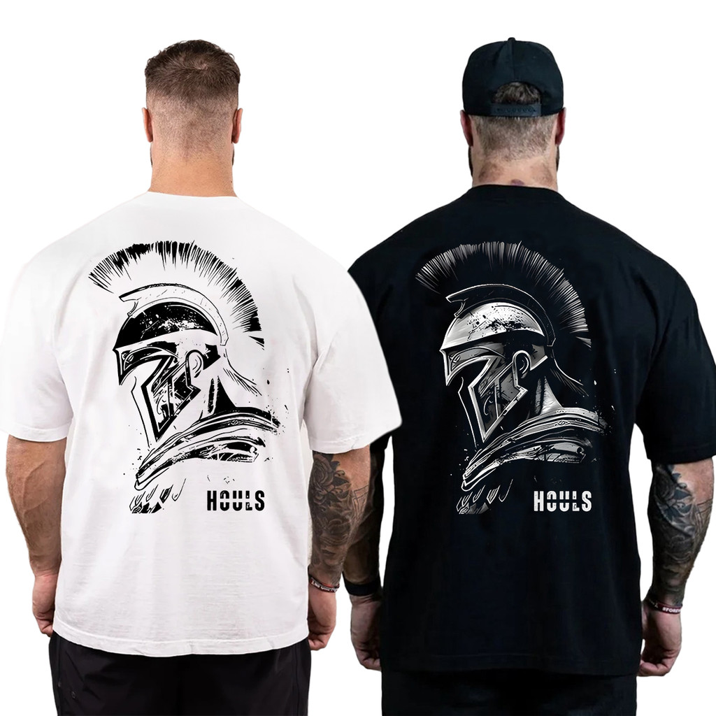 Kit com 2 Camisas Oversized Spartano Musculação Grande Algodão Streetwear Academia