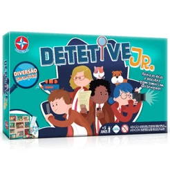 JOGO DE TABULEIRO DETETIVE JR ESTRELA BRINQUEDO JÚNIOR MESA FAMÍLIA DIVERSÃO AMIGO DICA INVESTIGAÇÃO
