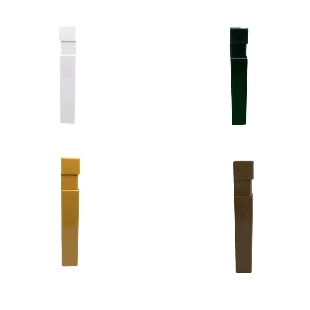 Kit Terminal Fim de Barra 10Cm Rodapé Real Pvc