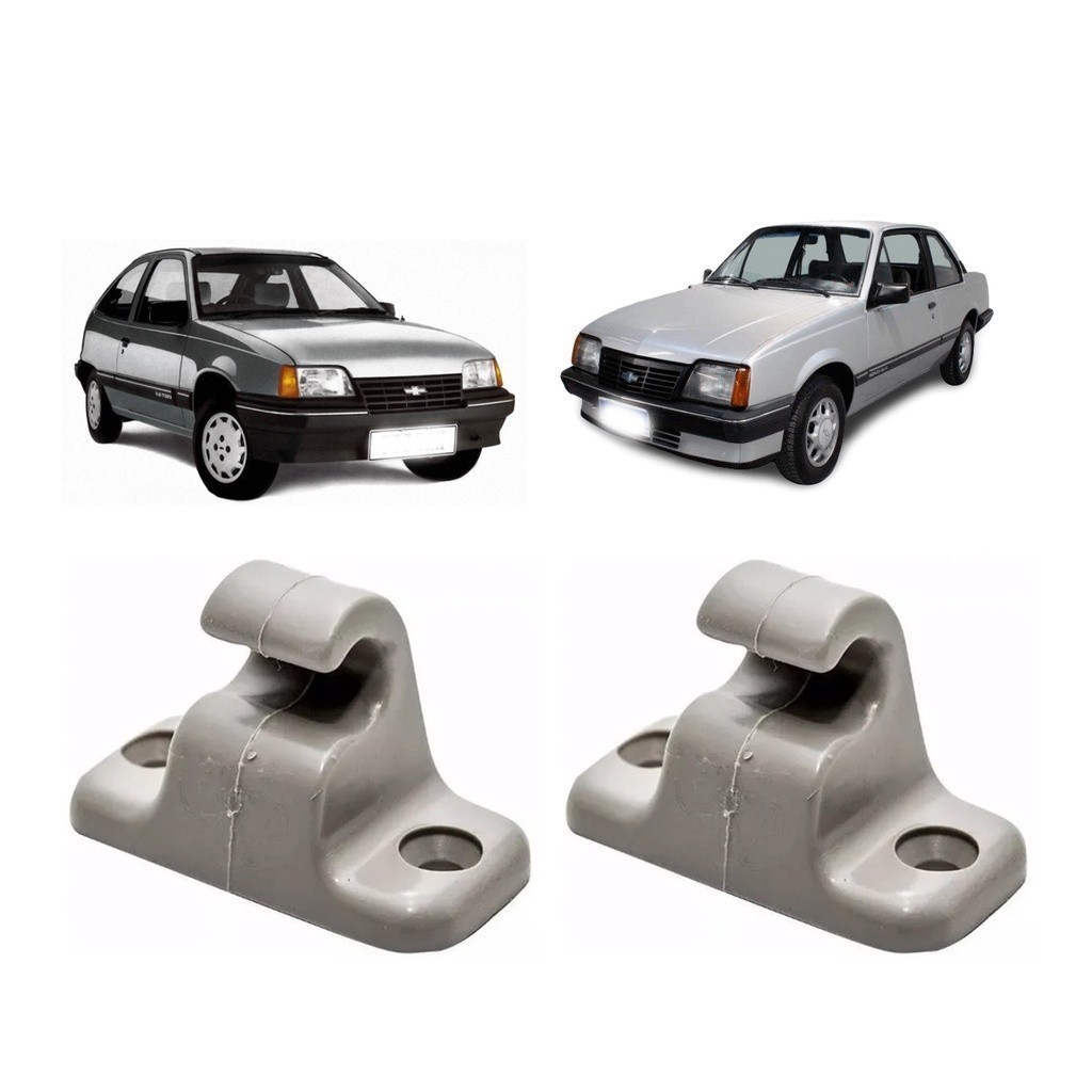 Suporte Quebra Sol Kadett Omega Monza D20 Chevette Cinza Par