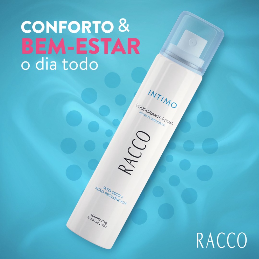 Desodorante intimo Feminino Racco Jato Seco 100ml