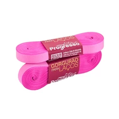 Fita Gorgurão 11mm N°2 - 10m Cor 1364 Rosa Chiclete - 1 unidade - Fitas Progresso