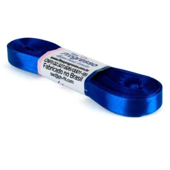 Fita de Cetim Progresso 10mm nº2 - 10m Cor 276 Azul Pavão - 01 unidade em Oferta na Shopee