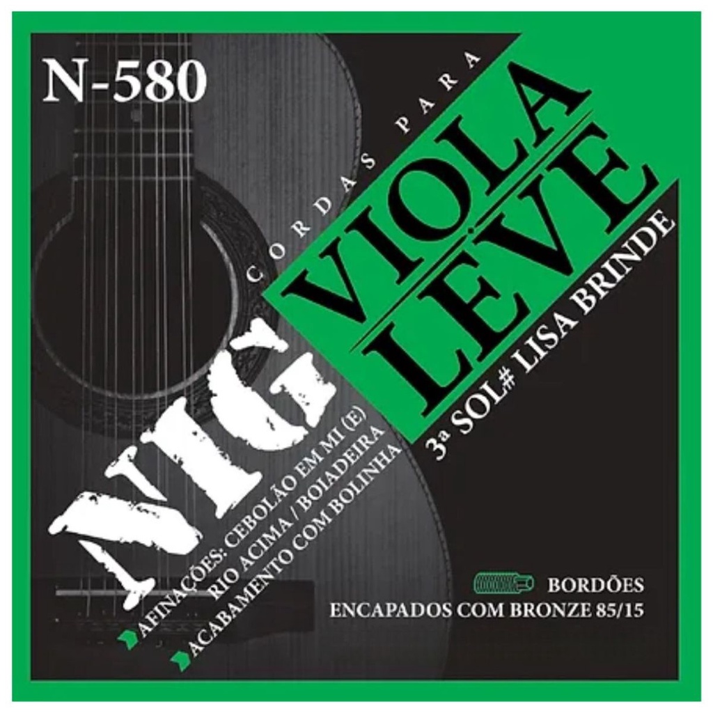 Encordoamento Viola Leve Nig N580 85/15 PRN580L