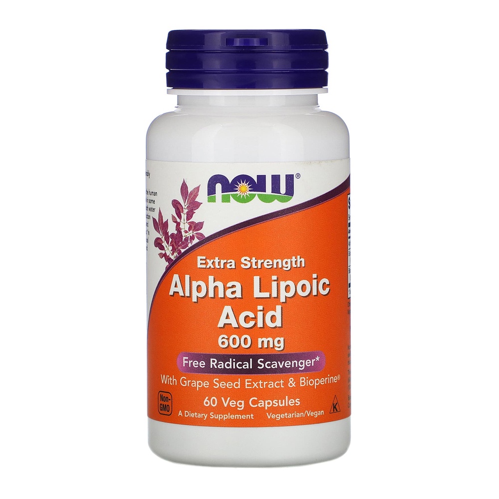 Ácido Alfa Lipóico 600mg Now Foods 60Veg Caps em Oferta na Shopee