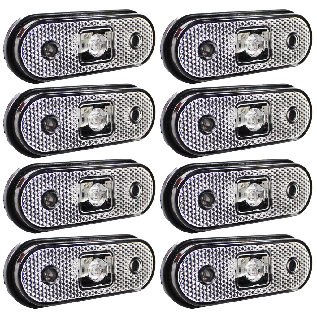 8 Lanterna Lateral para Caminhão Carreta Facchini LED BIVOLT CR