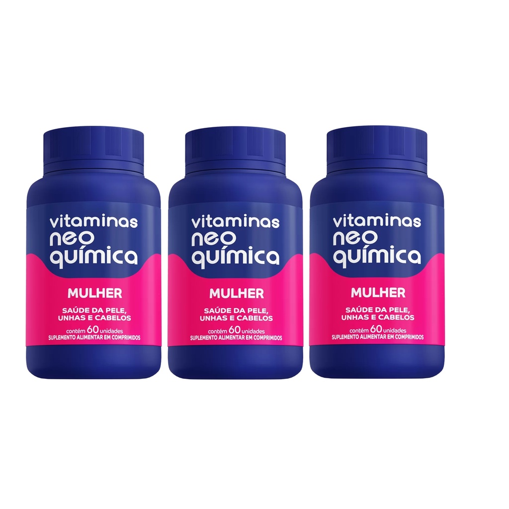 Kit 3 Vitamina Mulher 60 Cápsulas - Neo Química