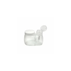 Porta Acetona 150ml Com Porta Algodão Santa Clara Transparente