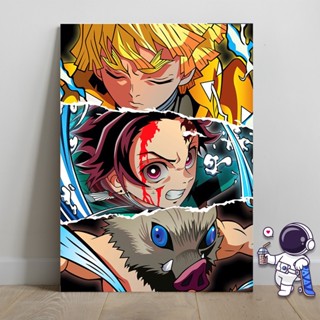 Placa Decorativa Kimetsu no Yaiba - Demon Slayer 28x20cm