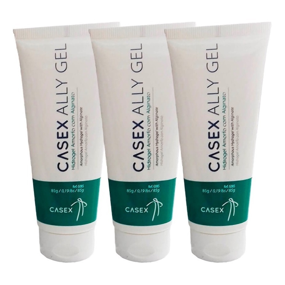 Kit com 3 Tubos de Hidrogel Com Alginato Ally Gel 85G - Casex em Oferta na Shopee