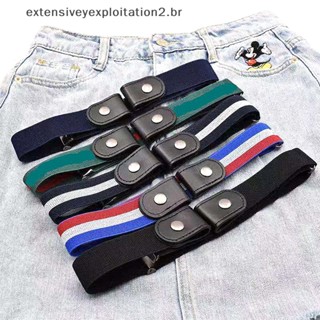 Moda Homens Mulheres Cinto Elástico Sem Fivela Costura .