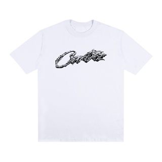 Camiseta Estampada Restricted Displace Basic Oversized Streetwear 100% Algodão em Oferta na Shopee