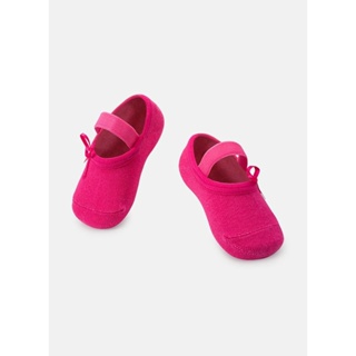 Meia Menina Sapatilha com Aplique Rosa - Puket em Oferta na Shopee