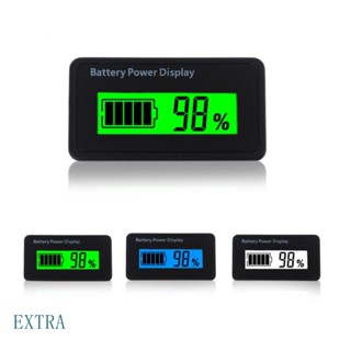 EXT Monitor De Bateria Compacto Indicador De Nível Do Medidor De Capacidade 12V 24V 48V Para Automóvel