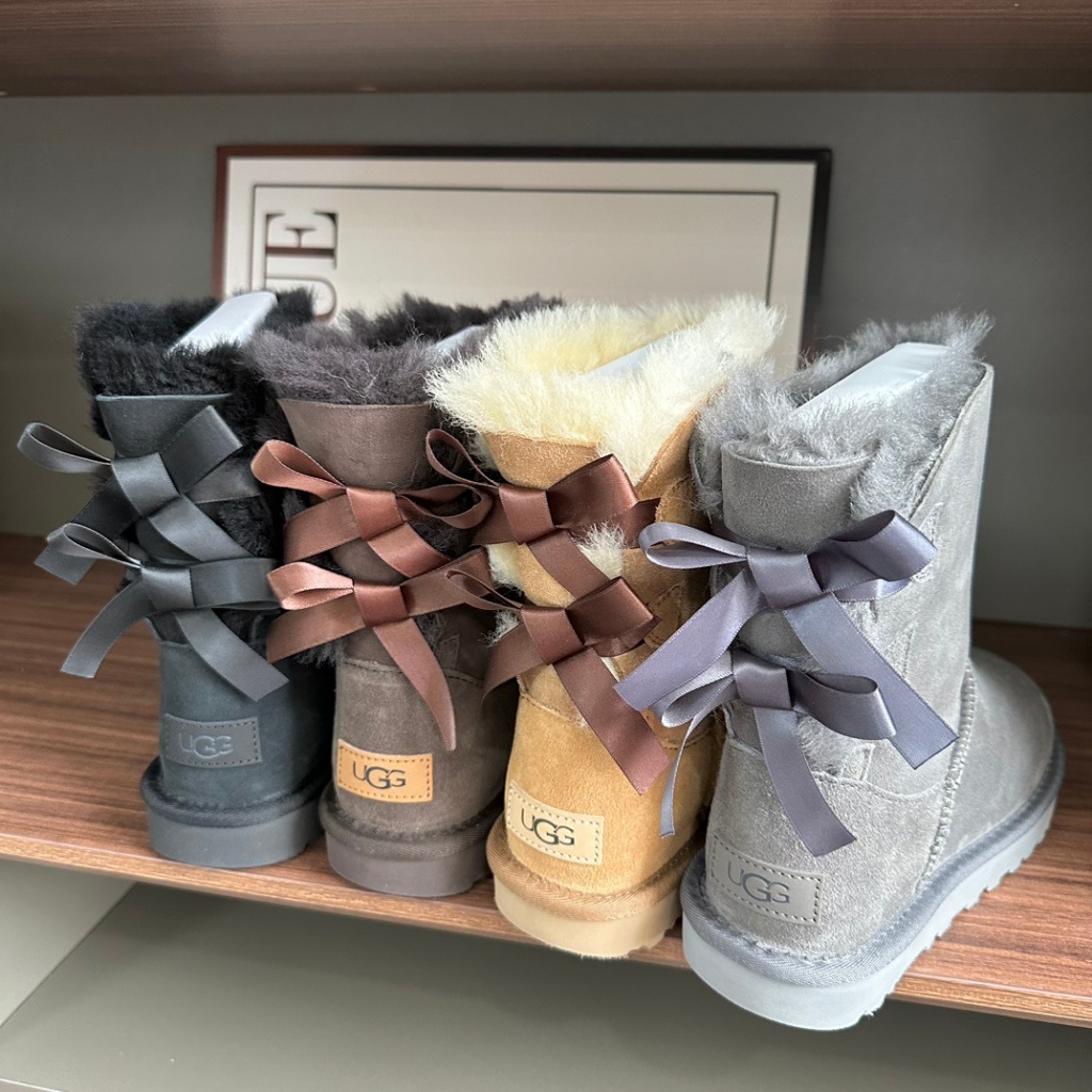 Austrália Novas Botas De Neve 3280 Femininas Clássicas De Cano Médio Com Fita Dupla Sapatos