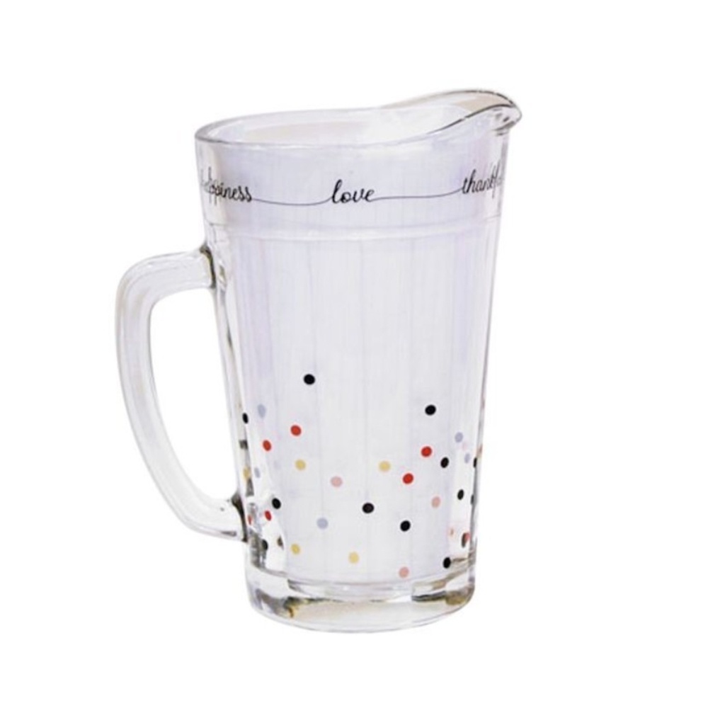 Jarra Vidro Mini Dots 1,2 Litros P2 Home Jarra Americano Nadir Figueiredo 1200ml