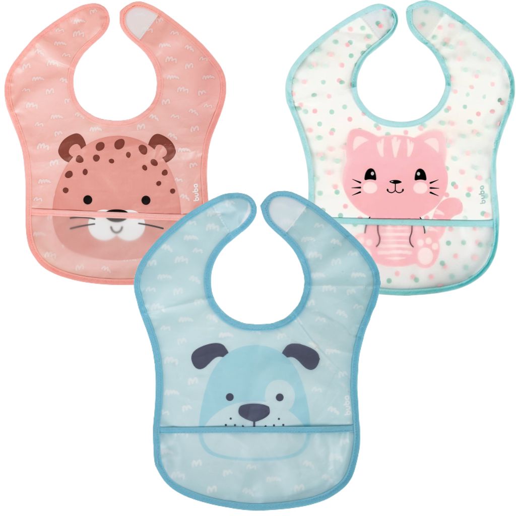 Babador Bolso Pega Migalhas Impermeável Fecho Ajustável Buba em Oferta na Shopee