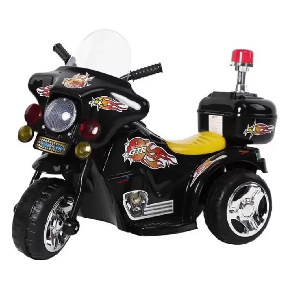 Mini Moto Elétrica Triciclo Infantil Polícia PRETA BW006PR IMPORTWAY em Oferta na Shopee