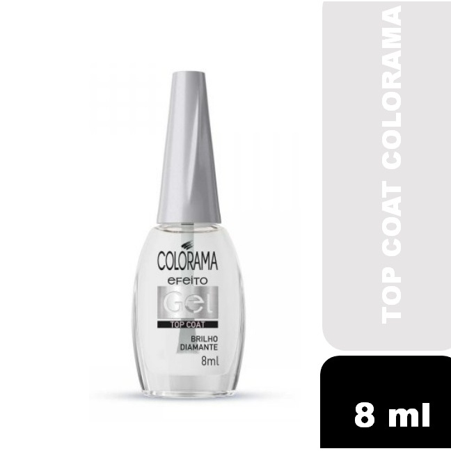 Esmalte Colorama Gel Top Coat Brilho Diamante 8ml