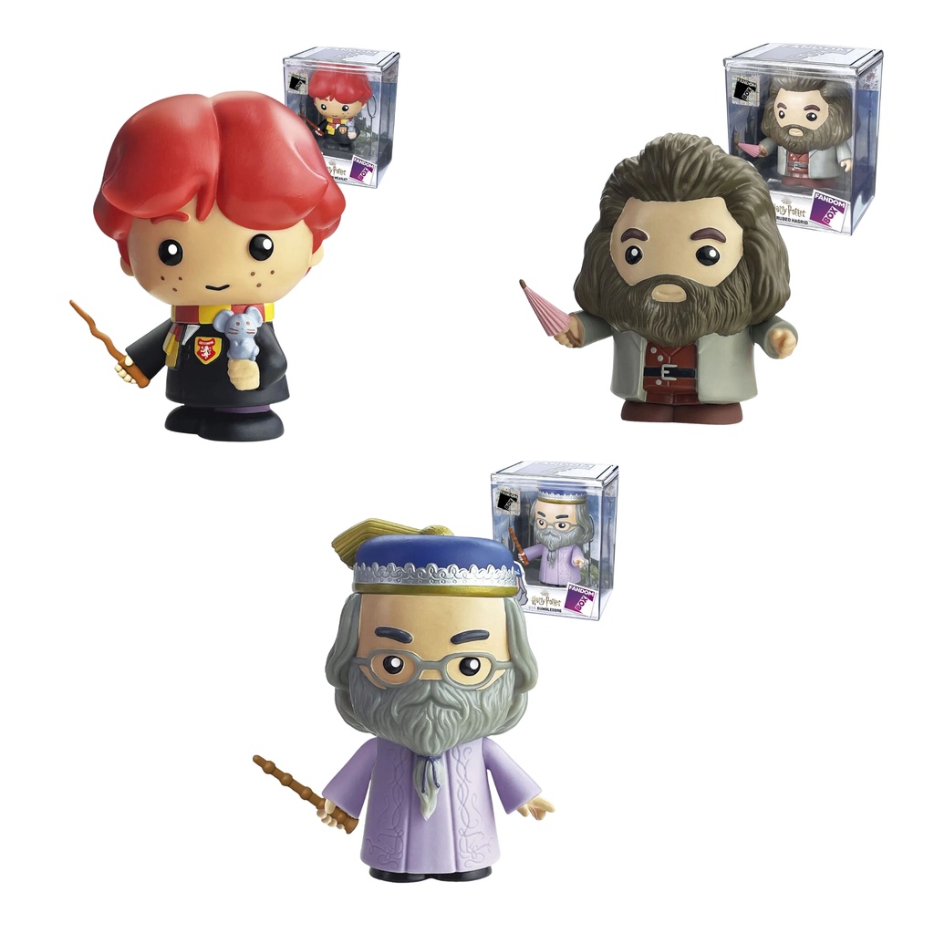 Kit 3x Fandom Box Harry Potter - Dumbledore, Hagrid e Ron Bonecos Colecionáveis 11 cm Material Vinil Atóxico em Oferta na Shopee