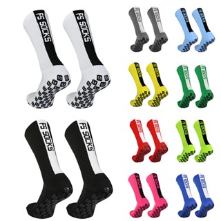 Novas Meias De Futebol De Silicone Quadradas FS Profissionais Esportivo Absorventes De Suor E Corrida Respiráveis