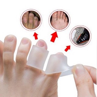 Par Protetor Dedo Silicone Anel Calo Joanete Pés Lesão Dor Promoção
