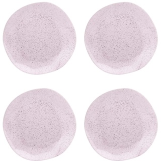 Kit Jogo 4 Pratos Fundos Oxford Porcelana Ryo Pink Sand 22,5 cm em Oferta na Shopee