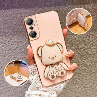 Capa De Proteção Para Telefone À Prova De Choque Infinix Hot 20 4G 5G 20i 20S Play X6826B X666B X665E X6825 X6827 Suporte De Urso De Bebê Com Chapéu 3D