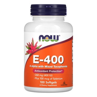 Vitamina E 400UI Now Foods 100 Softgels Importado em Oferta na Shopee