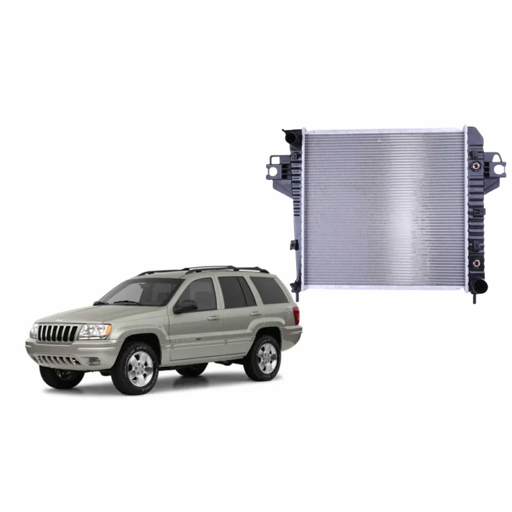 Radiador Jeep CHEROKEE SPORT - Motor 3.7 V6 (2002 até 2006) - Barra Parts - 52079729AC